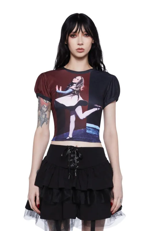 Viral Sensation Baby Tee sold by Dolls Kill
