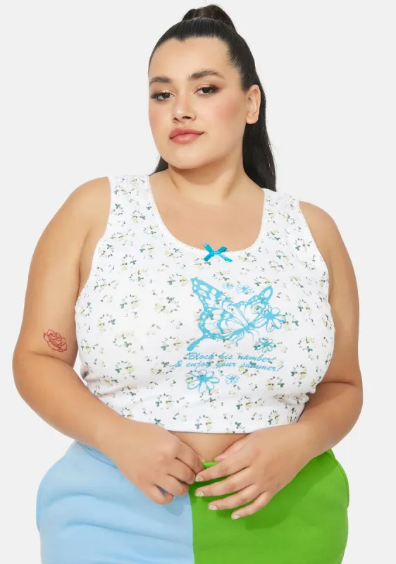 Plus Ditsy Butterfly Cami sold by Dolls Kill