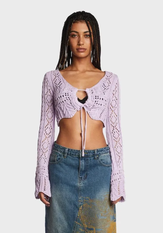 Among The Crowd Crochet Top sold by Dolls Kill