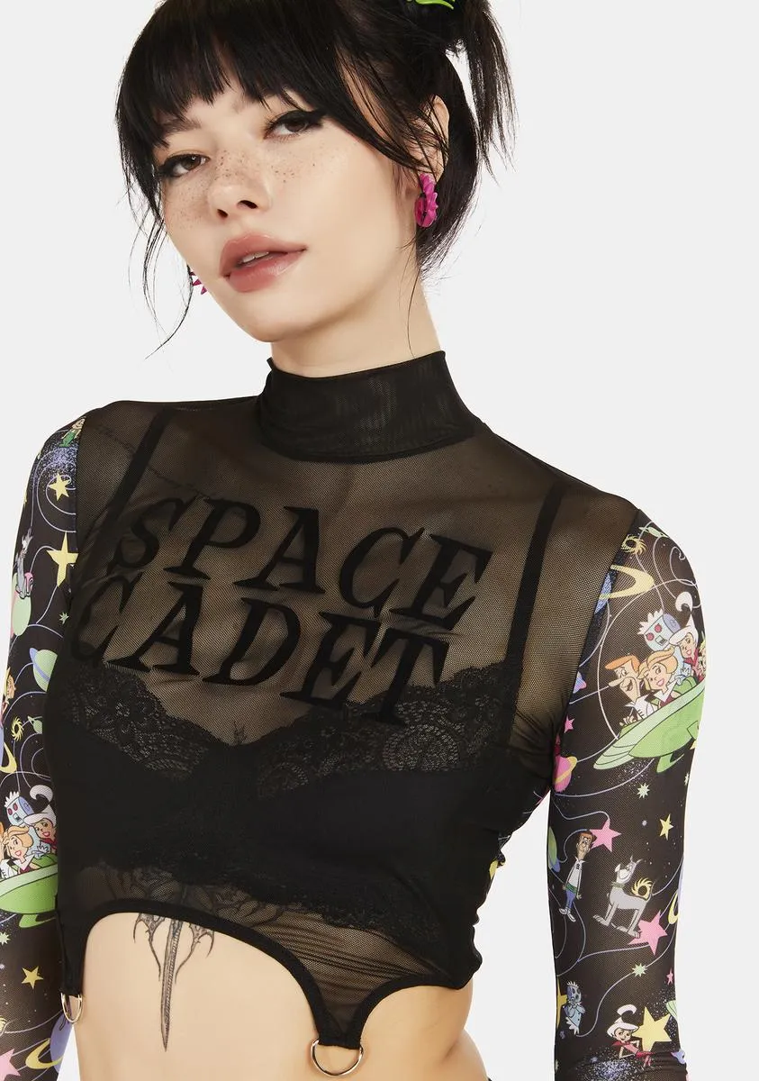 Cosmic Teen Queen Mesh Top sold by Dolls Kill