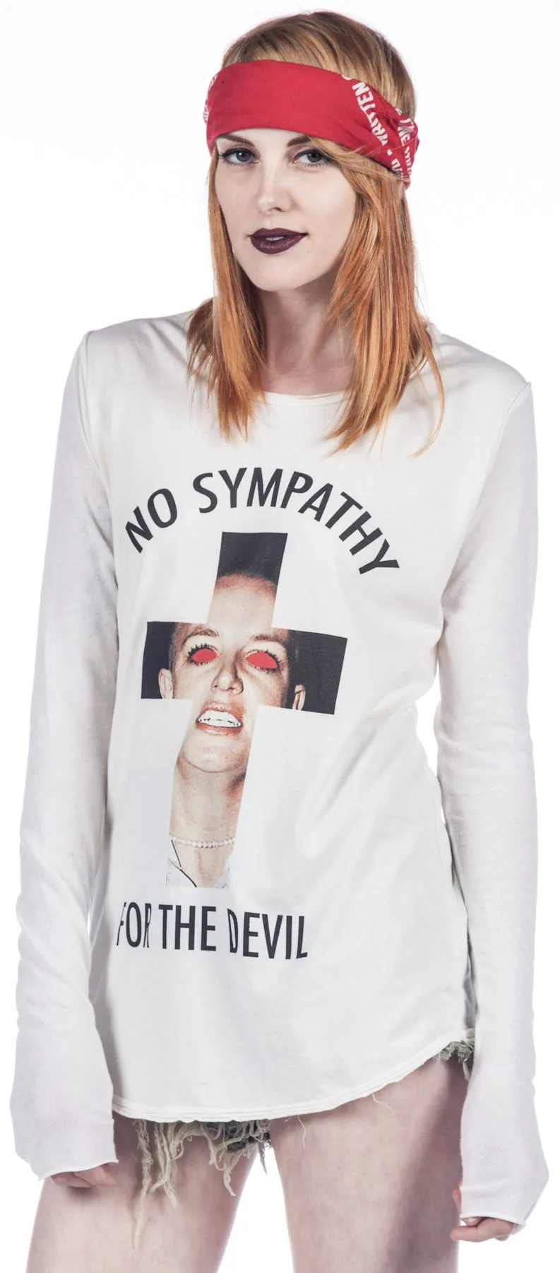No Sympathy for the Devil Long Sleeve Tee sold by Dolls Kill product image thumbnail 3
