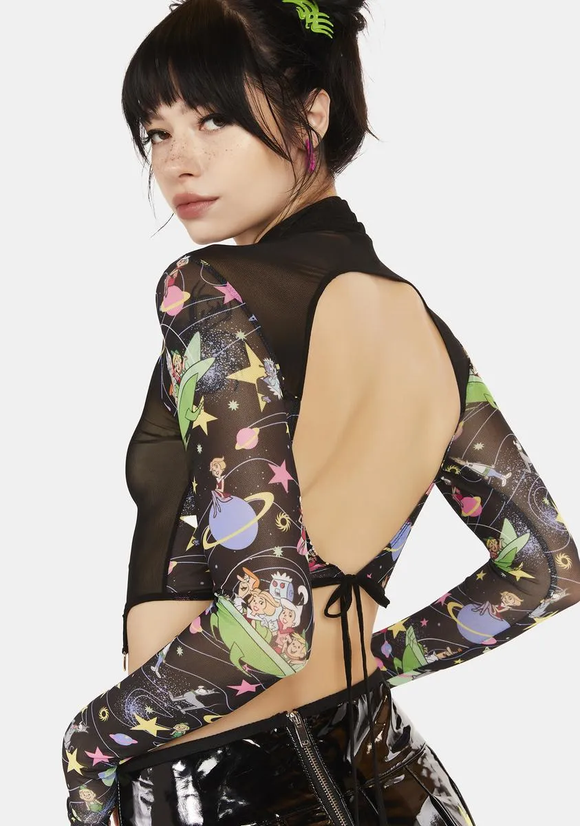 Cosmic Teen Queen Mesh Top sold by Dolls Kill product image thumbnail 4