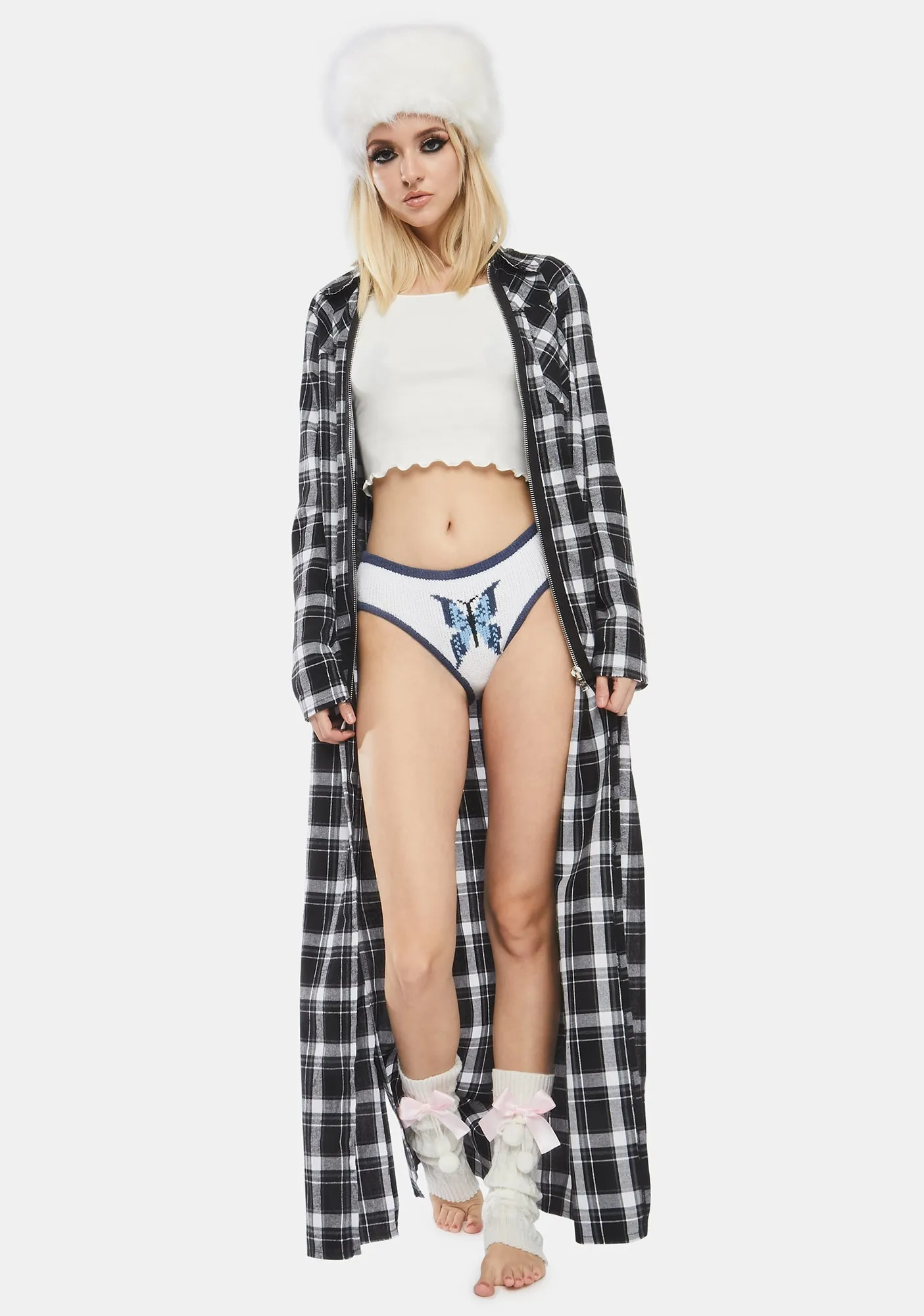 Blue Butterfly Knit Panty sold by Dolls Kill product image thumbnail 5