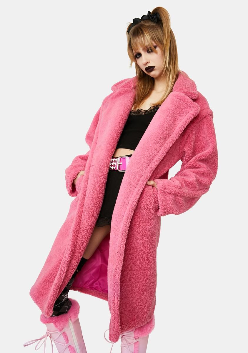 Far Out Here Faux Fur Jacket sold by Dolls Kill product image thumbnail 2