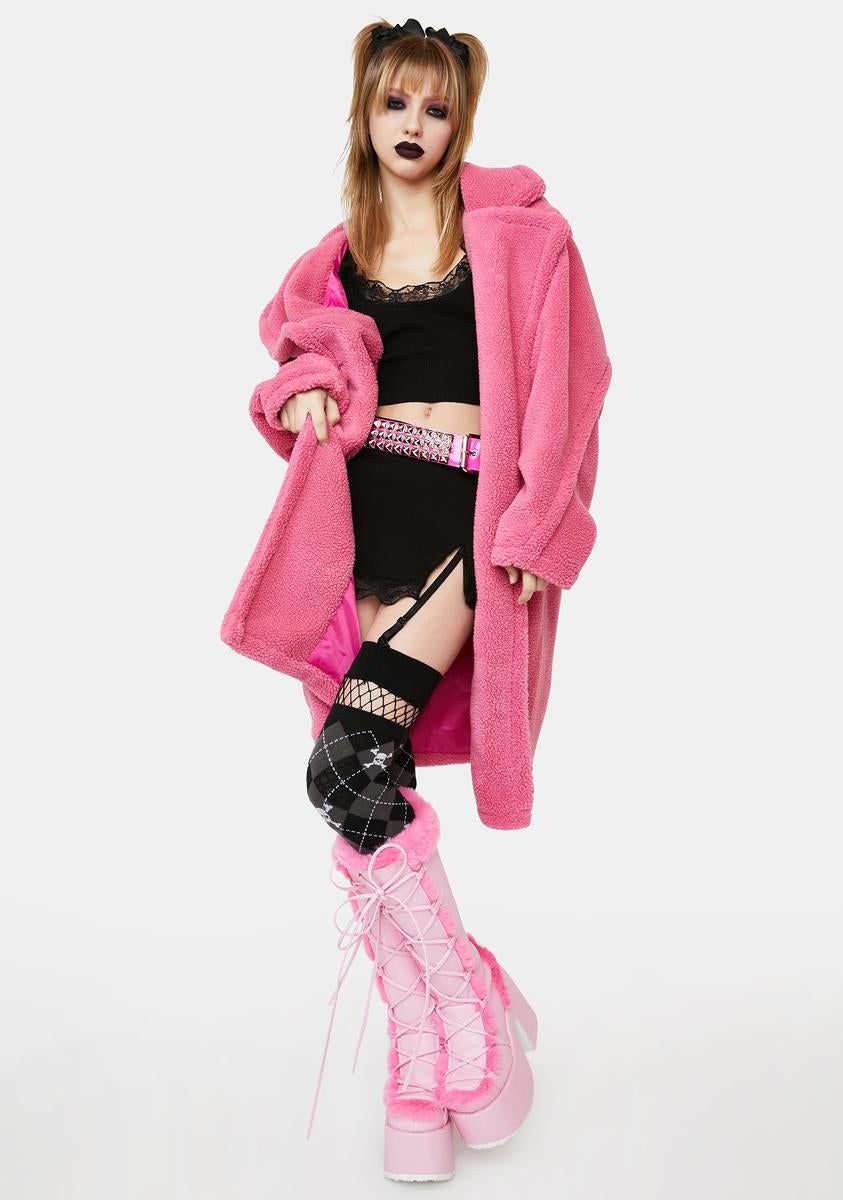 Far Out Here Faux Fur Jacket sold by Dolls Kill product image thumbnail 3