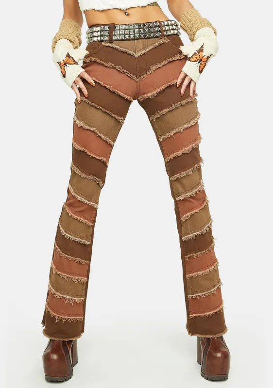 Ride The Wind Patchwork Jeans sold by Dolls Kill