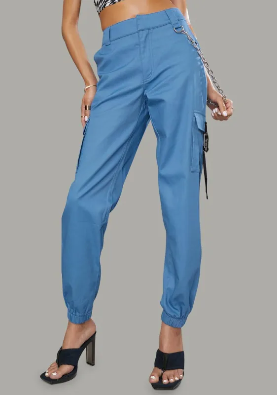 Poolside Convos Twill Chain Trousers sold by Dolls Kill