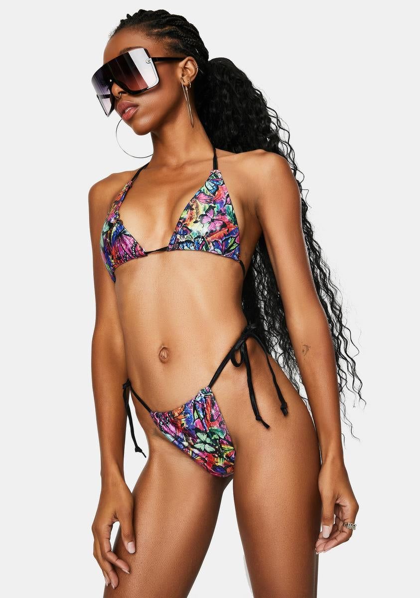 Rainbow Butterfly Kini Set sold by Dolls Kill product image thumbnail 2