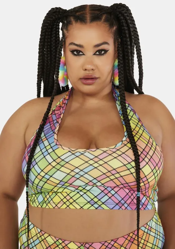 Plus Luminous Hour Halter Top sold by Dolls Kill