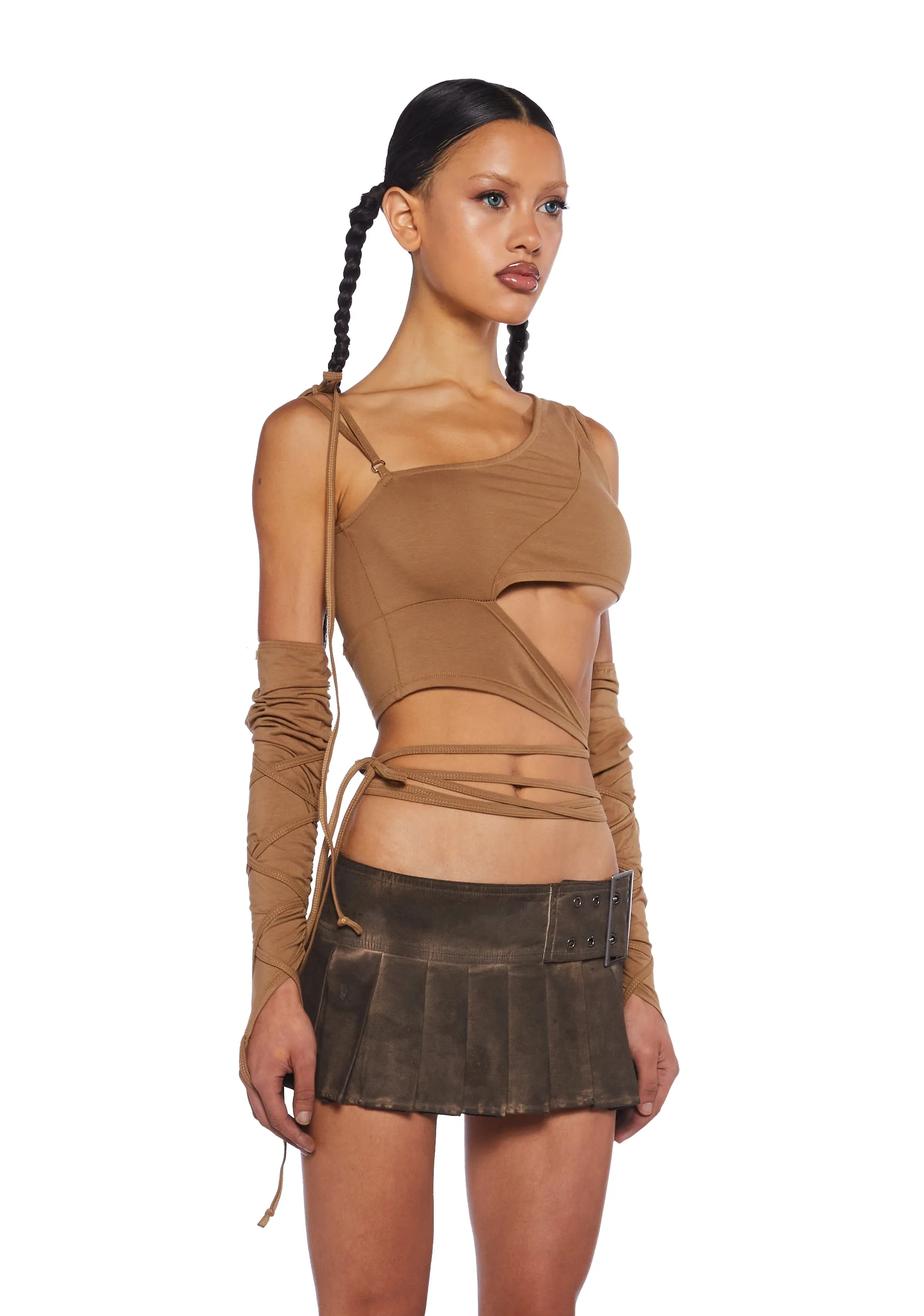 Through The Storm Cut-Out Crop Top sold by Dolls Kill product image thumbnail 2
