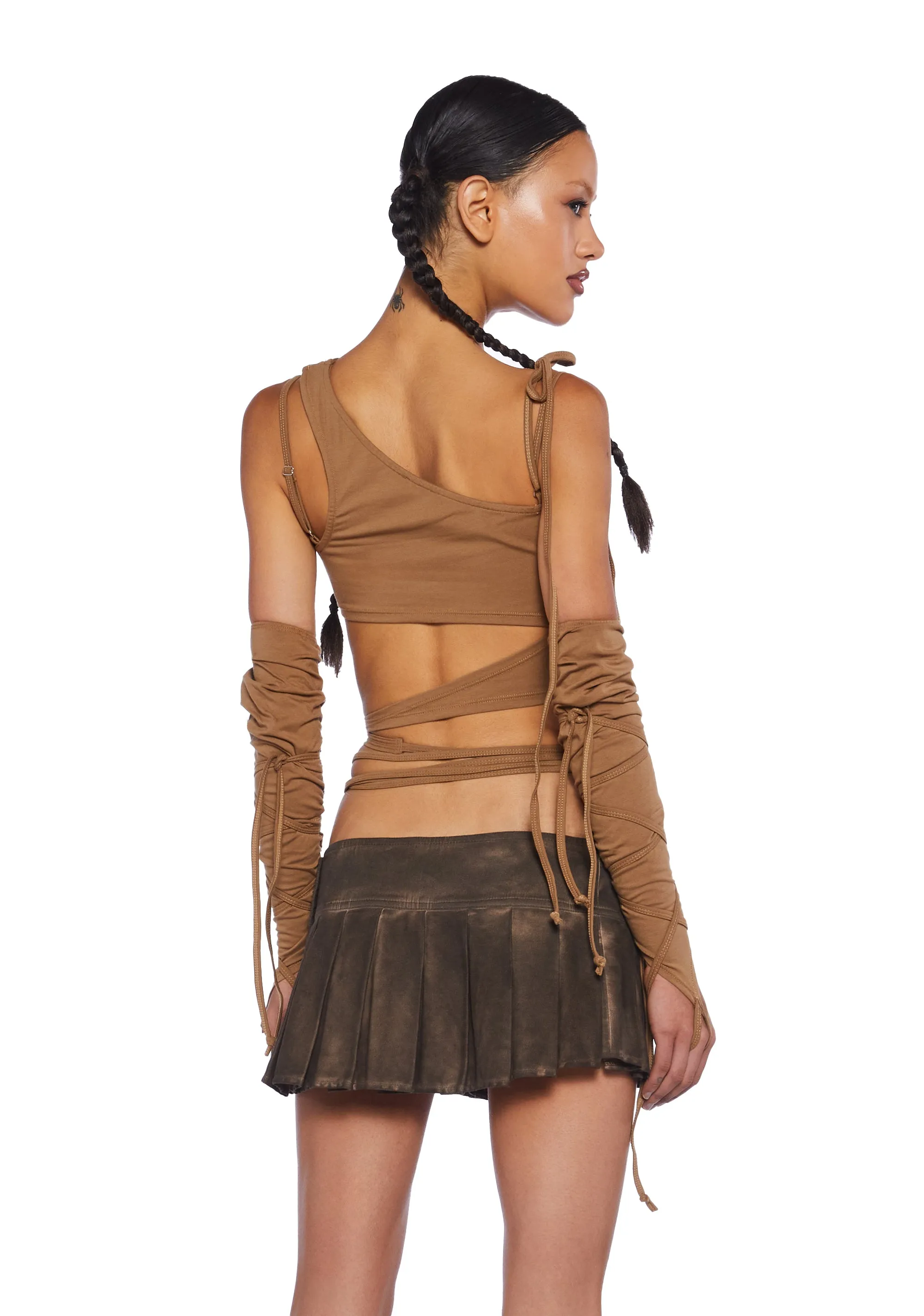 Through The Storm Cut-Out Crop Top sold by Dolls Kill product image thumbnail 4