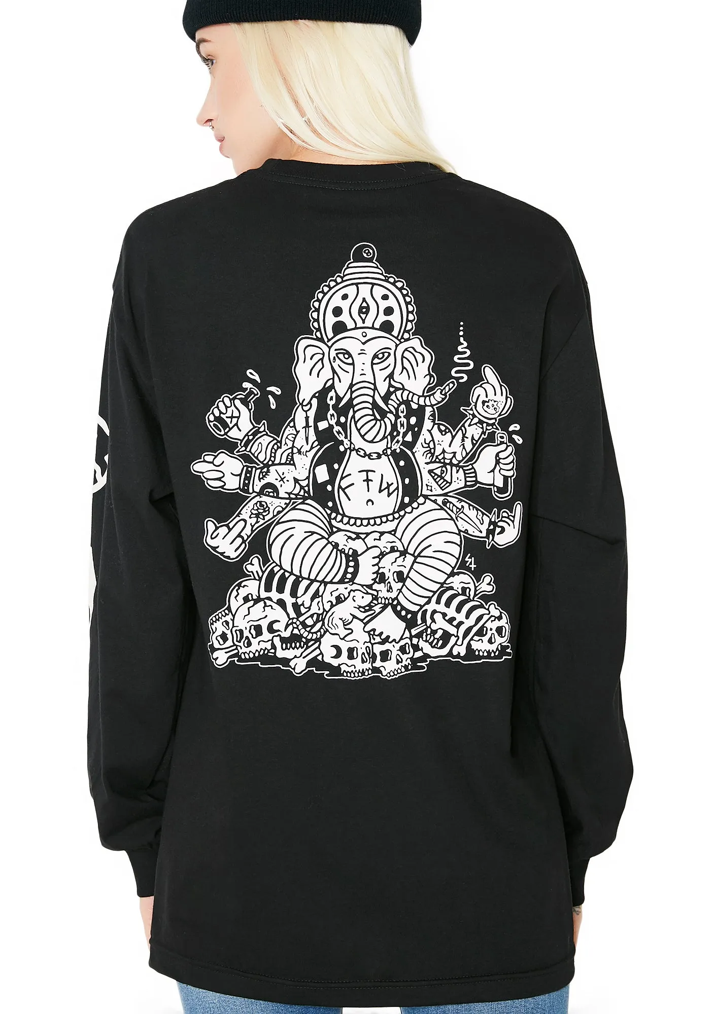 Gone Hesh Long Sleeve Tee sold by Dolls Kill product image thumbnail 4
