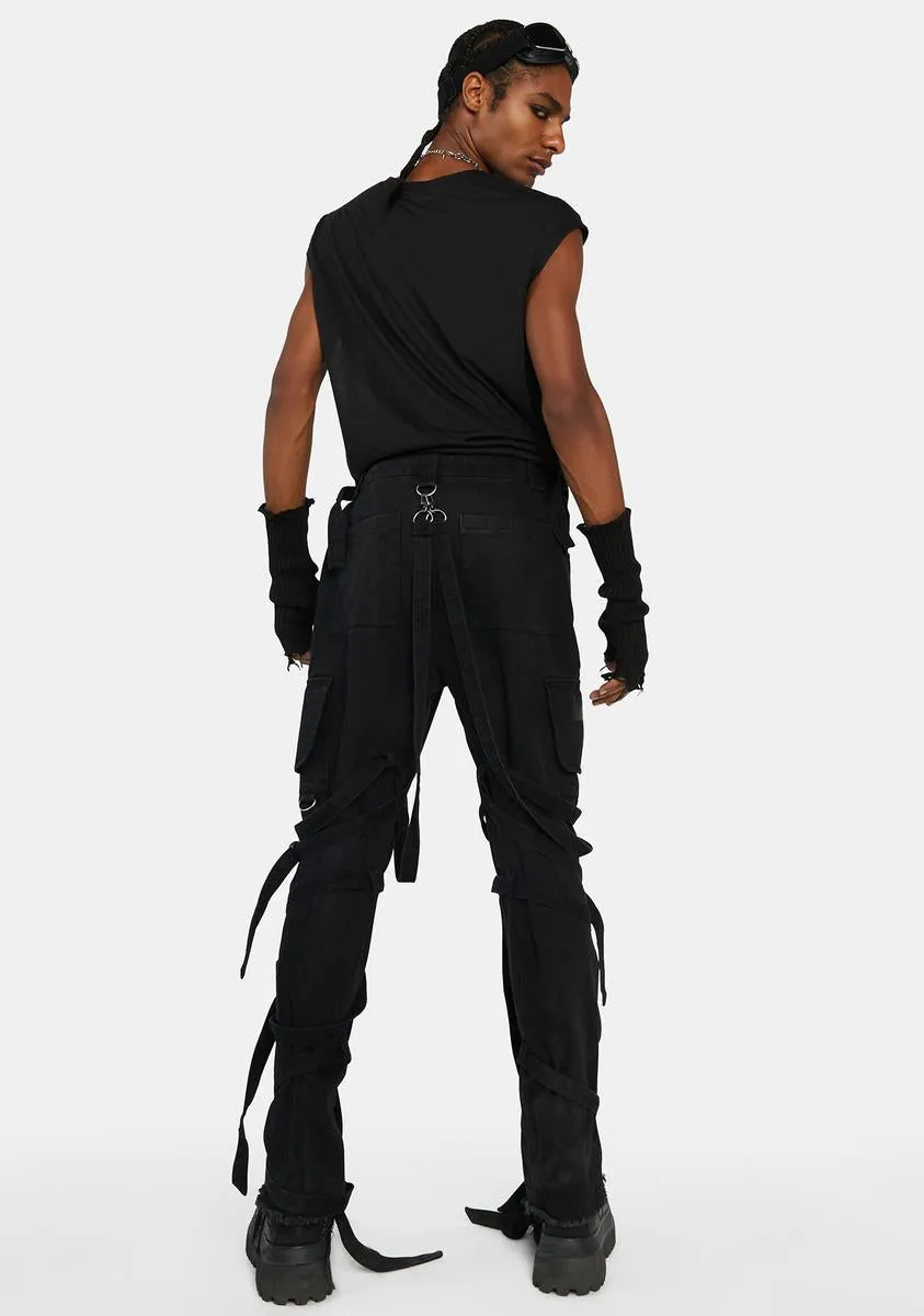 Compression Unisex Strappy Jeans sold by Dolls Kill product image thumbnail 5
