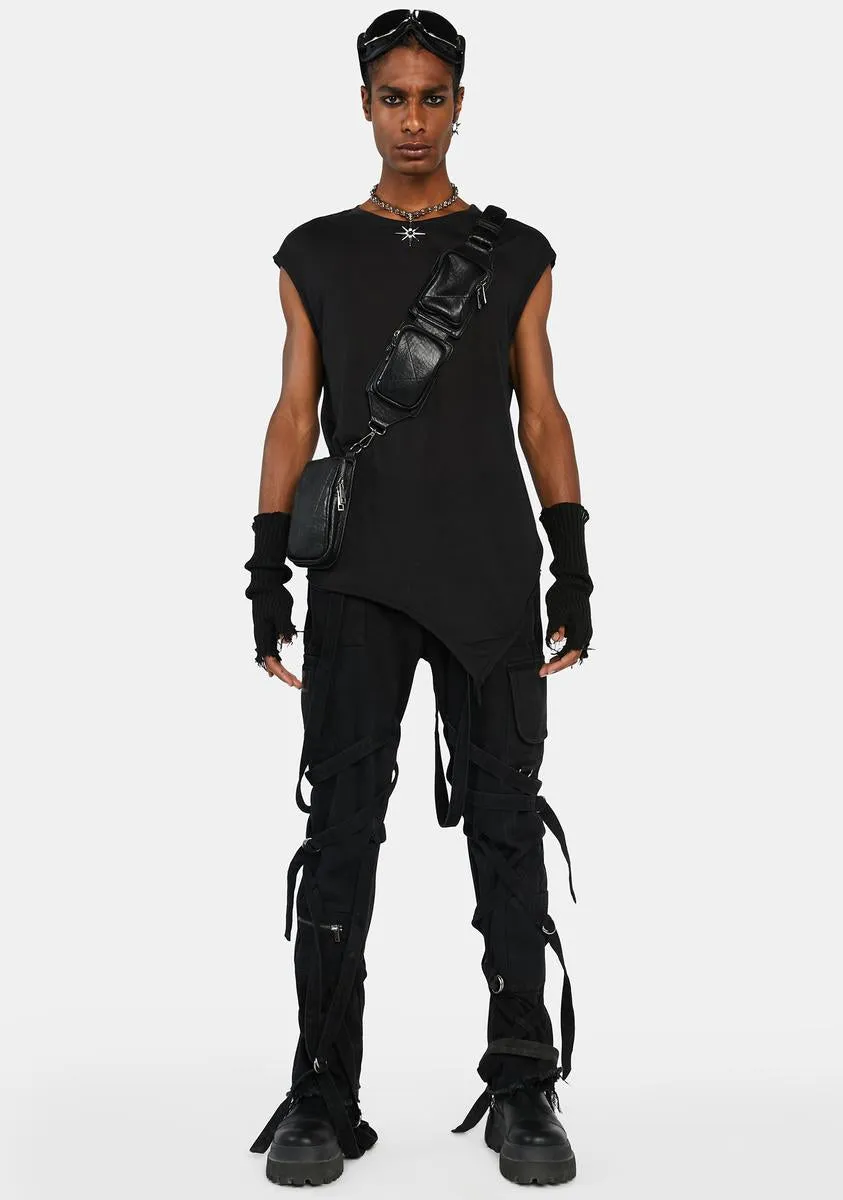 Compression Unisex Strappy Jeans sold by Dolls Kill product image thumbnail 4