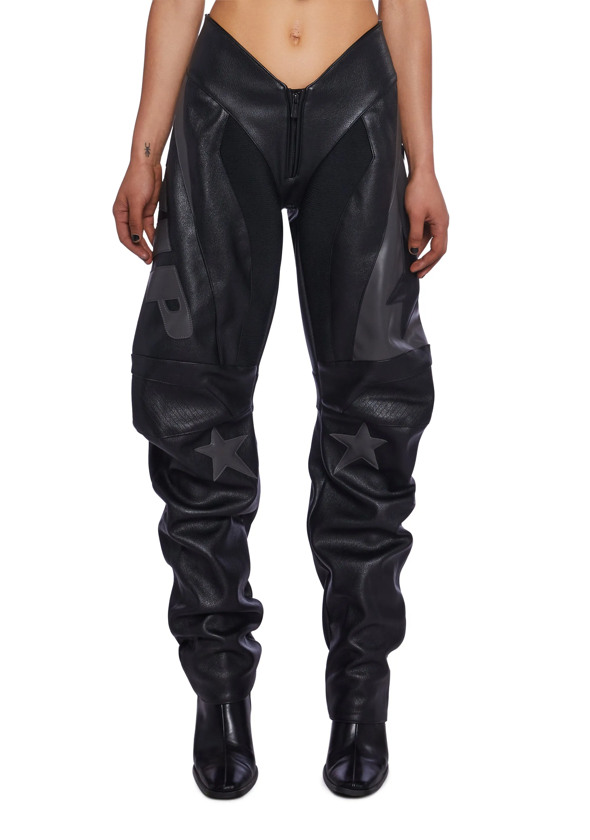 Fame Moto Pants - Black sold by Dolls Kill