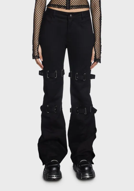 Punk Straps Flared Pants sold by Dolls Kill