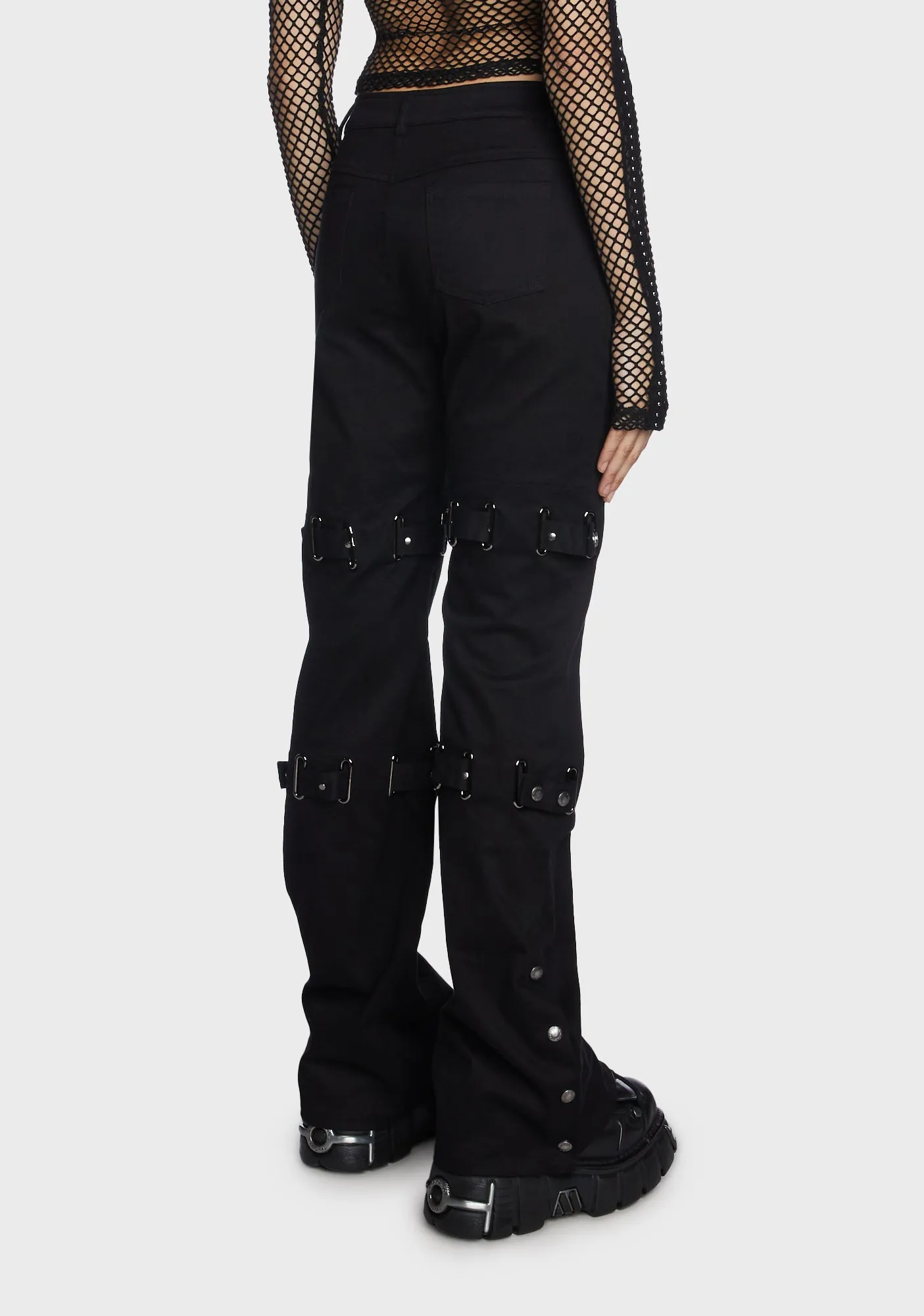 Punk Straps Flared Pants sold by Dolls Kill product image thumbnail 5