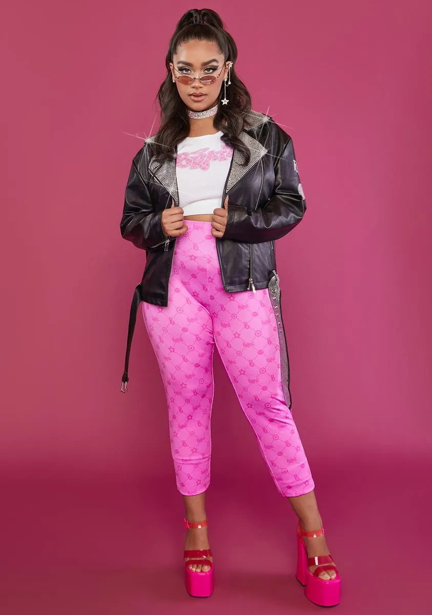 Plus Glam Rock Rhinestone Moto Jacket sold by Dolls Kill product image thumbnail 3