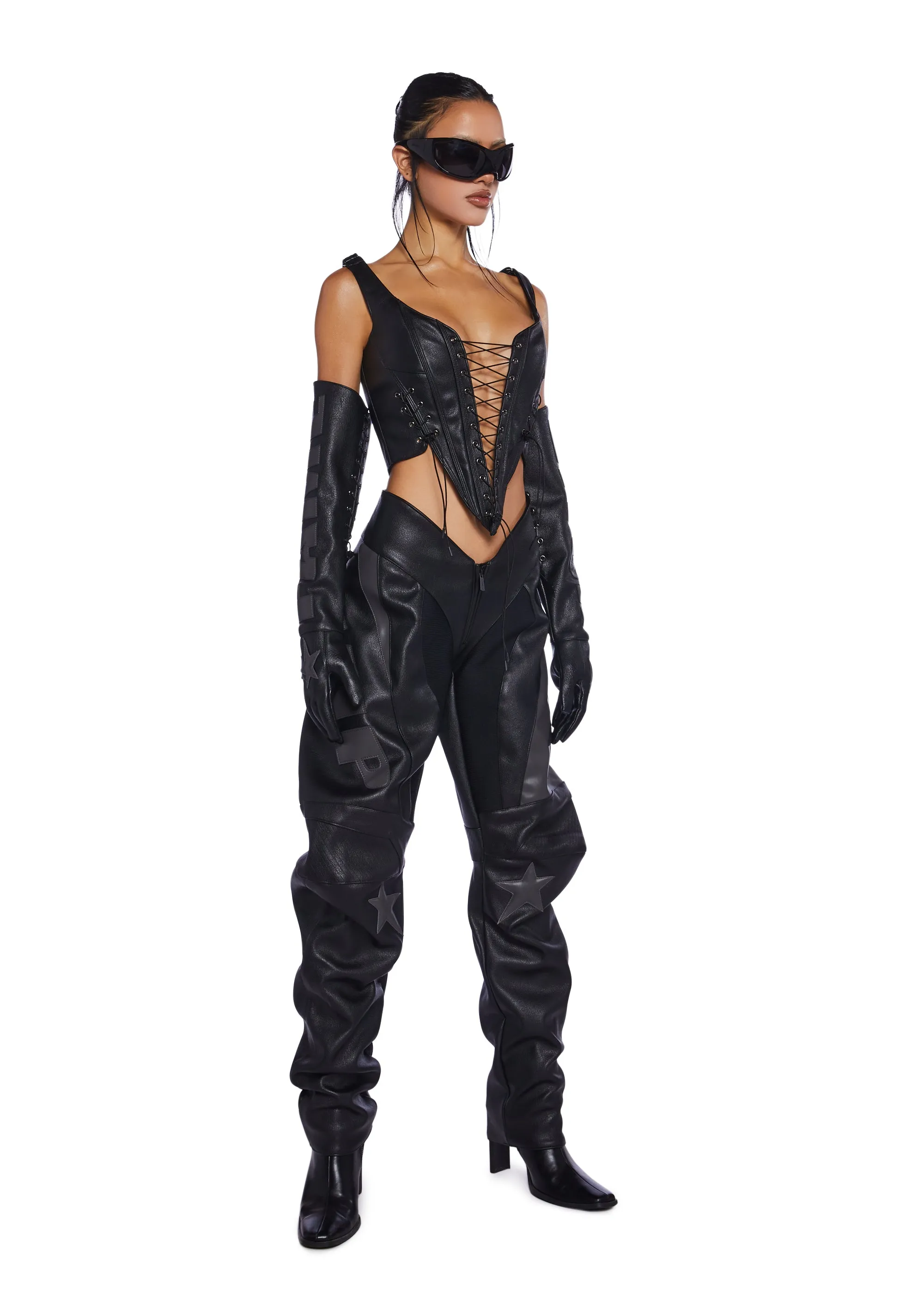 Fame Moto Pants - Black sold by Dolls Kill product image thumbnail 2