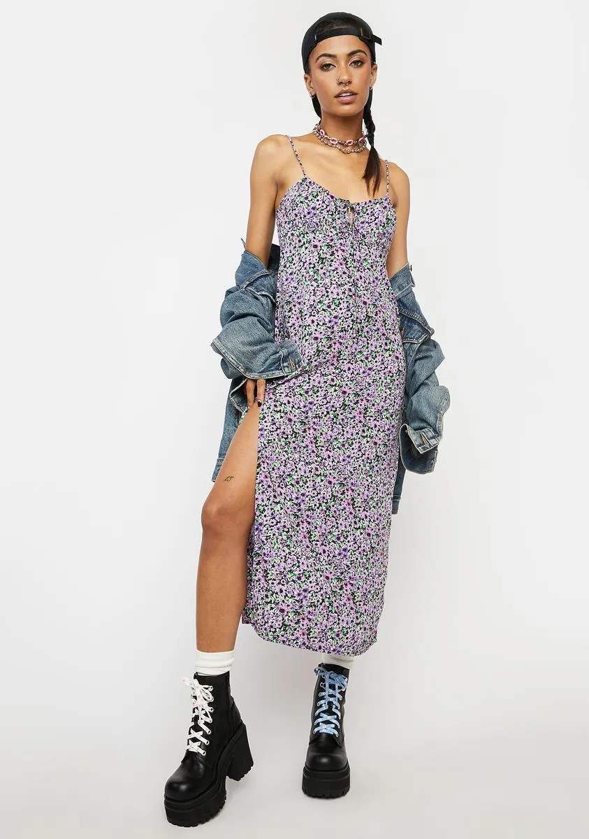 Lilac Blossom Cypress Midi Dress sold by Dolls Kill product image thumbnail 3