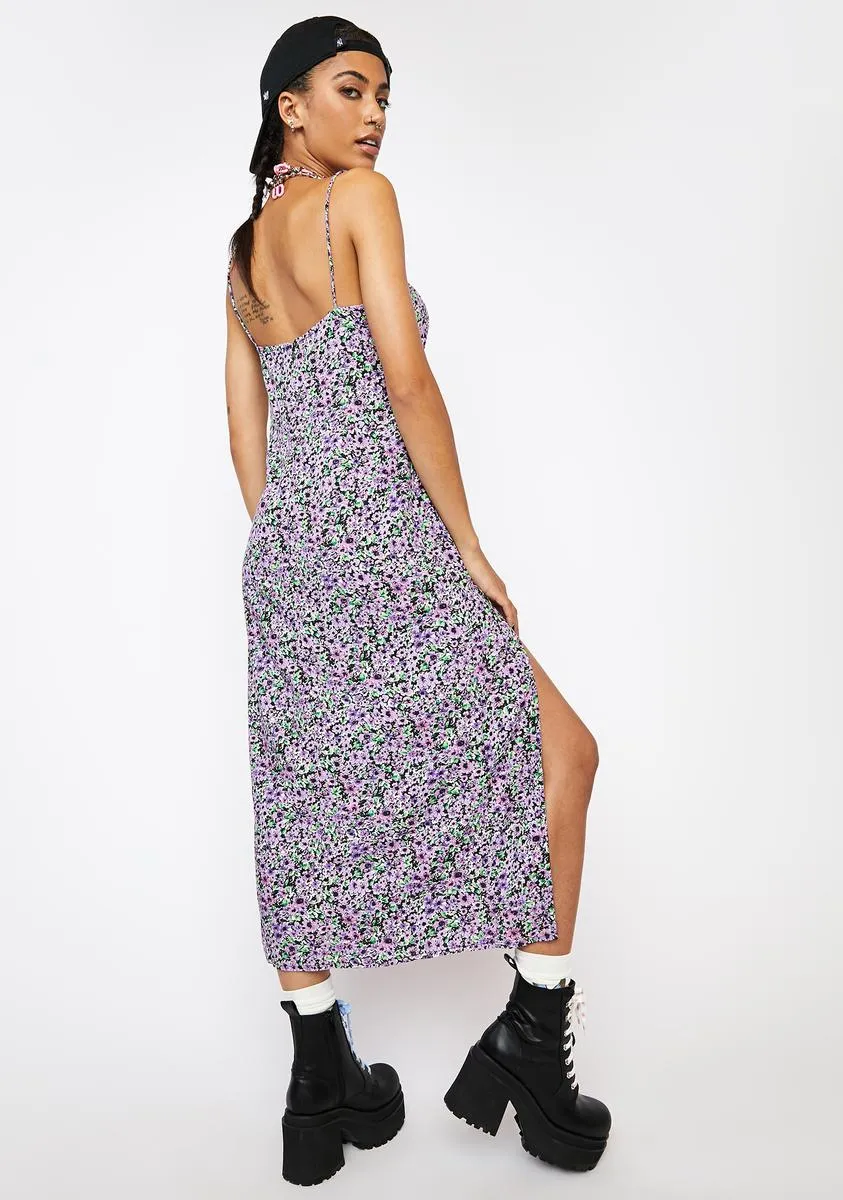 Lilac Blossom Cypress Midi Dress sold by Dolls Kill product image thumbnail 4