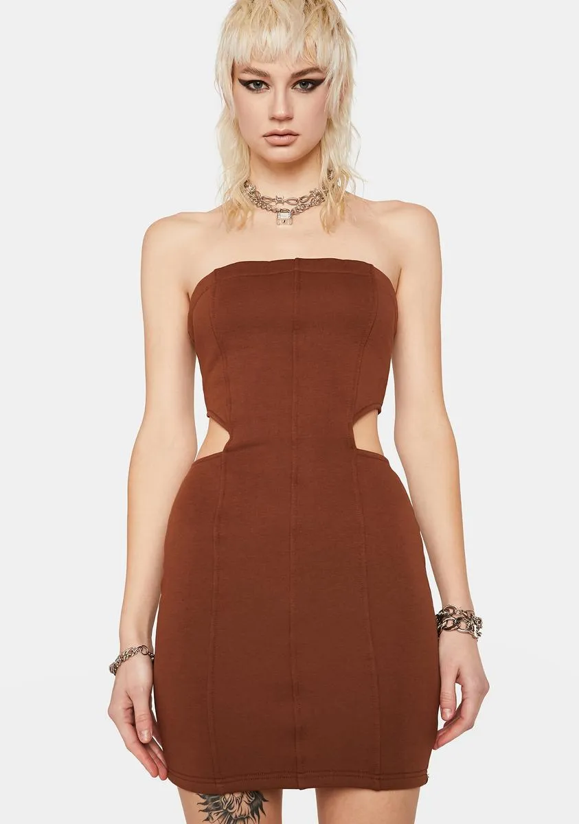 Cocoa Face The Music Mini Dress sold by Dolls Kill