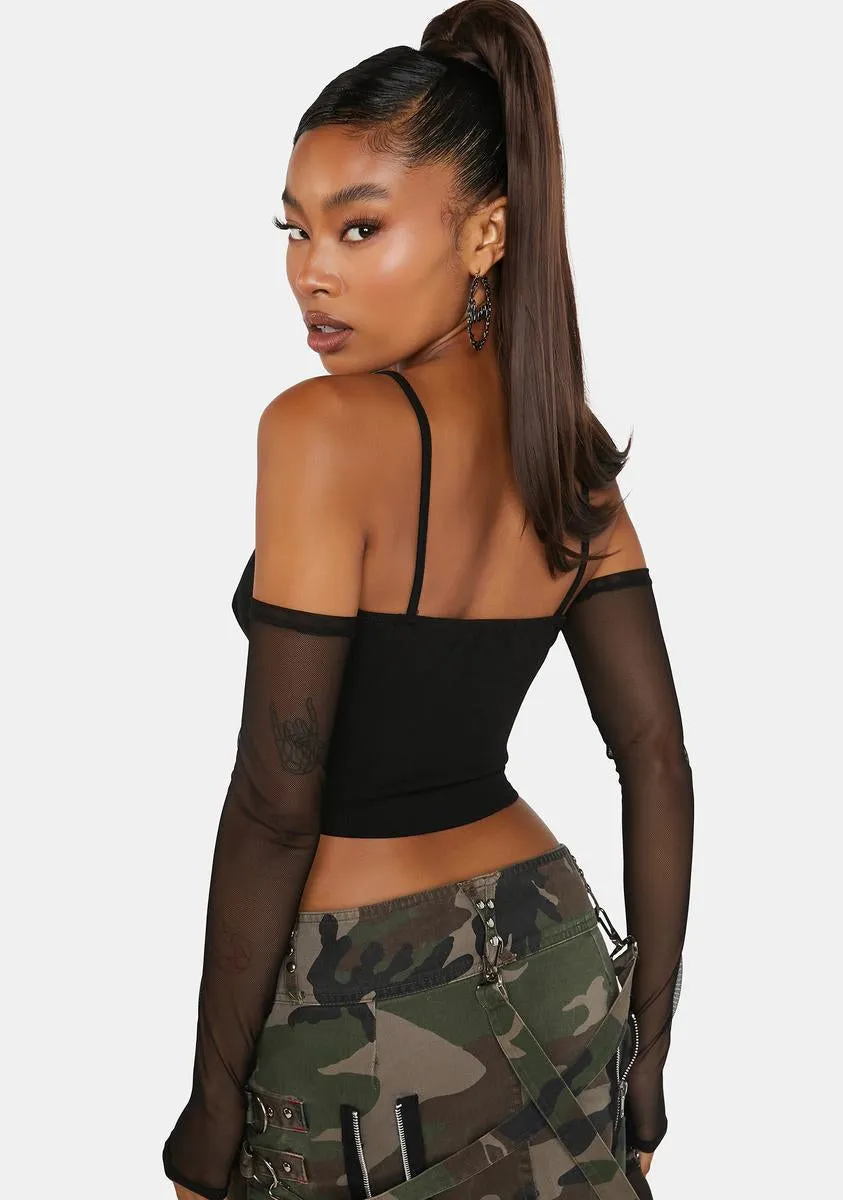 Wicked Scene Cycle Crop Top sold by Dolls Kill product image thumbnail 4