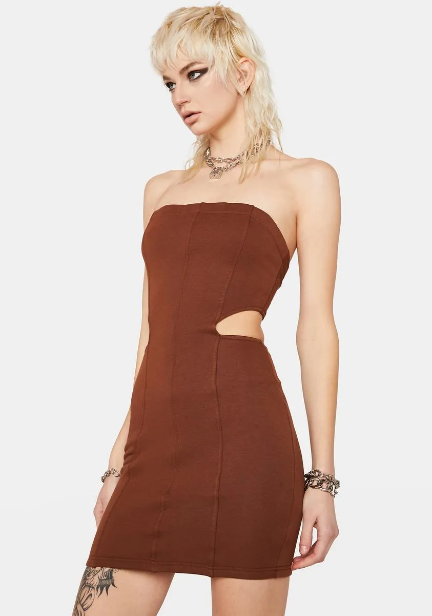 Cocoa Face The Music Mini Dress sold by Dolls Kill product image thumbnail 2