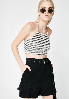 How U Feel Fuzzy Top sold by Dolls Kill