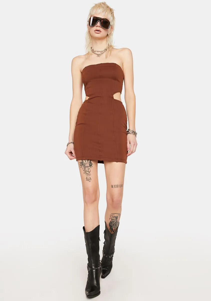 Cocoa Face The Music Mini Dress sold by Dolls Kill product image thumbnail 3