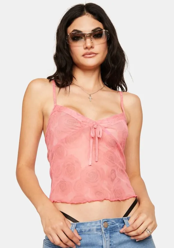 Rose Love Bites Cami Top made by Lioness