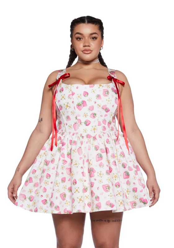 Plus Ladybug Summer Corset Mini Dress sold by Dolls Kill
