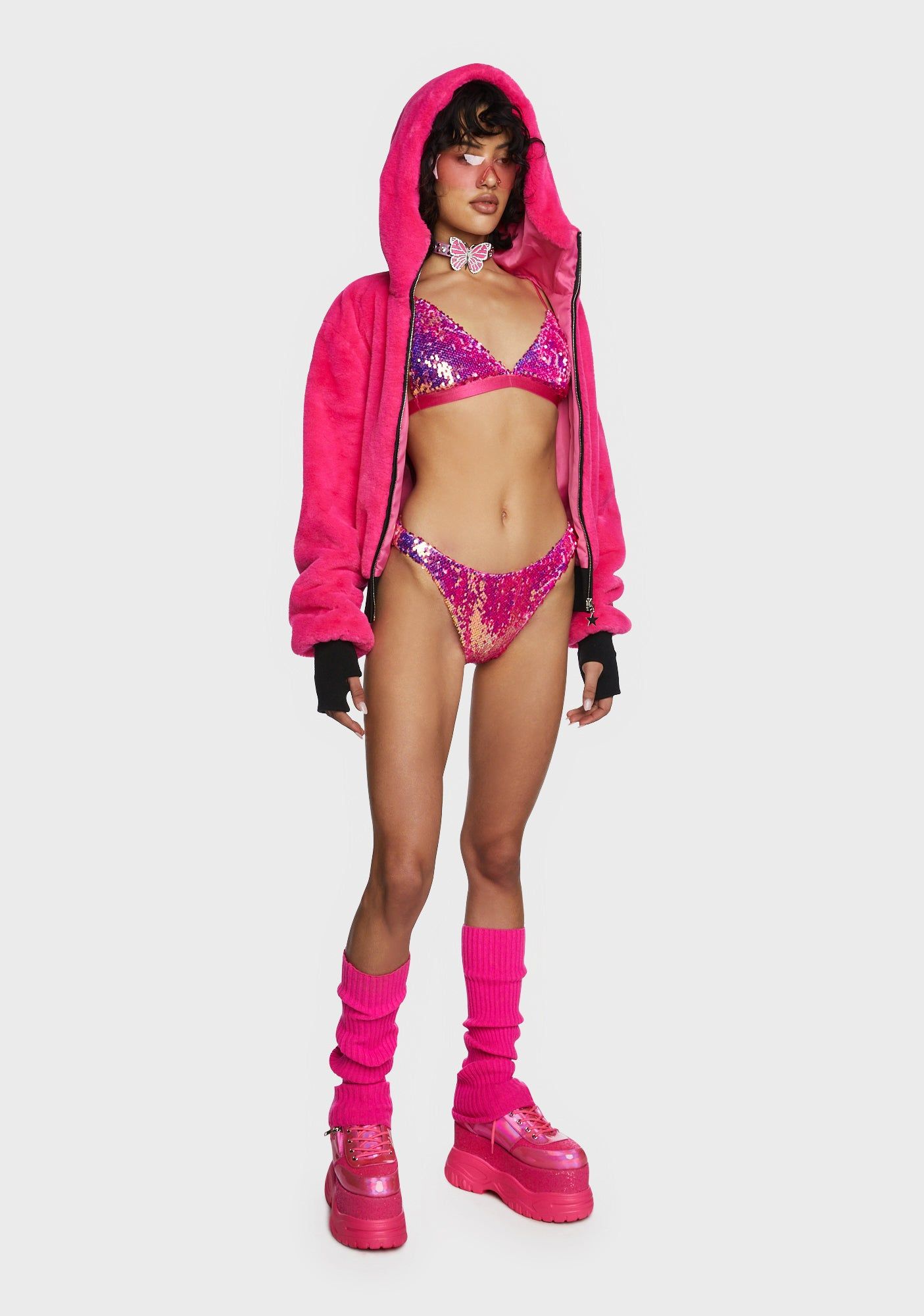 Pixie Playroom Sequin Bra sold by Dolls Kill product image thumbnail 5