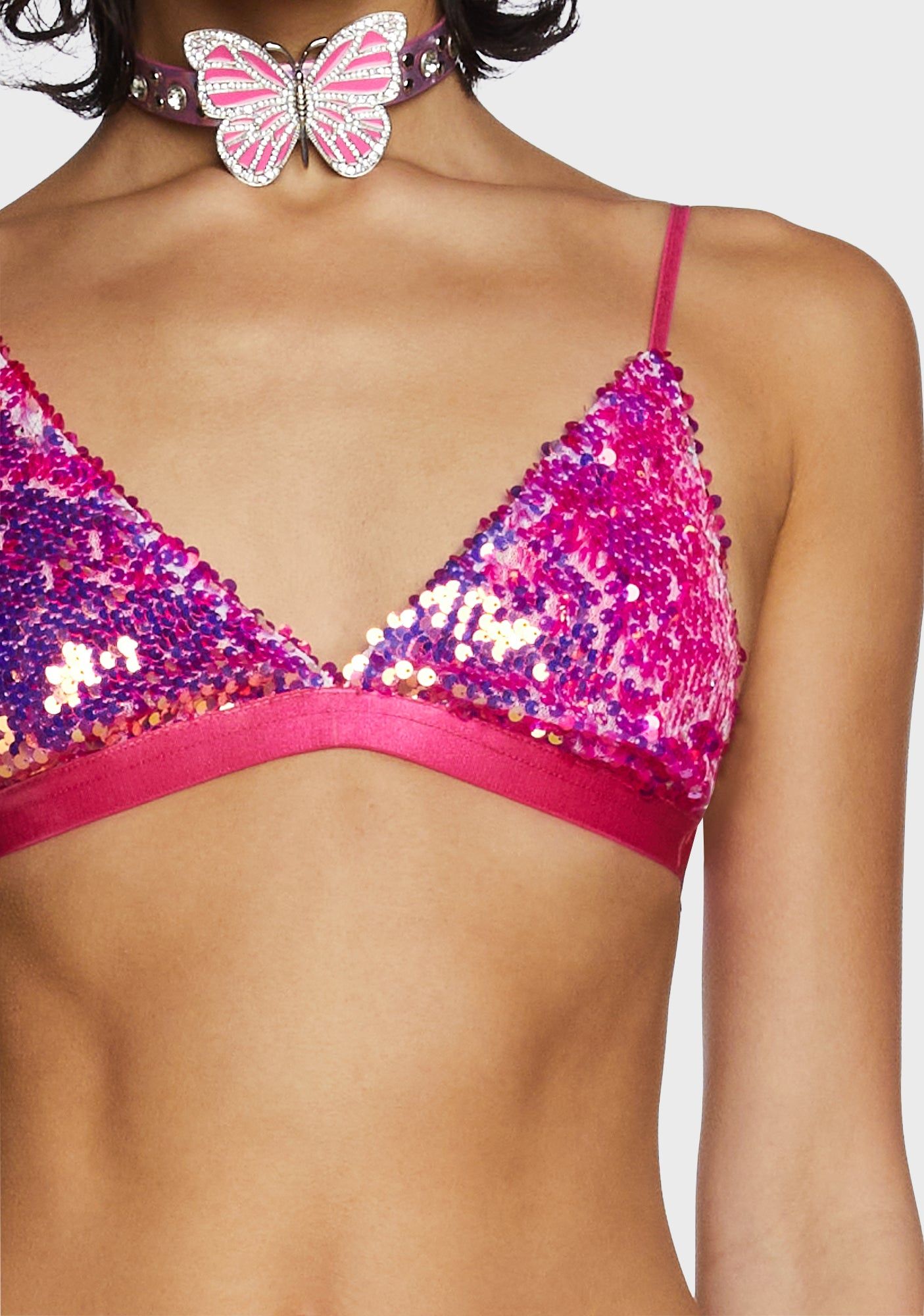 Pixie Playroom Sequin Bra sold by Dolls Kill product image thumbnail 4
