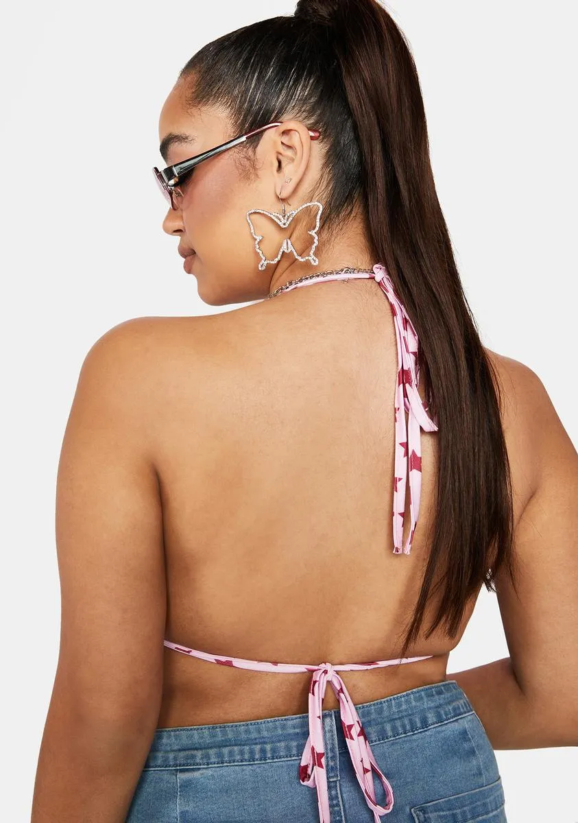 Plus Starry Eyed Halter Tie Top sold by Dolls Kill product image thumbnail 4