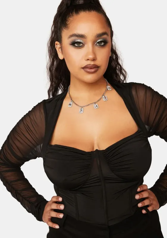 Plus Sultry Delight Corset Top sold by Dolls Kill