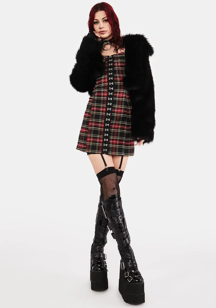 Disgraced Tartan Dress sold by Dolls Kill product image thumbnail 3