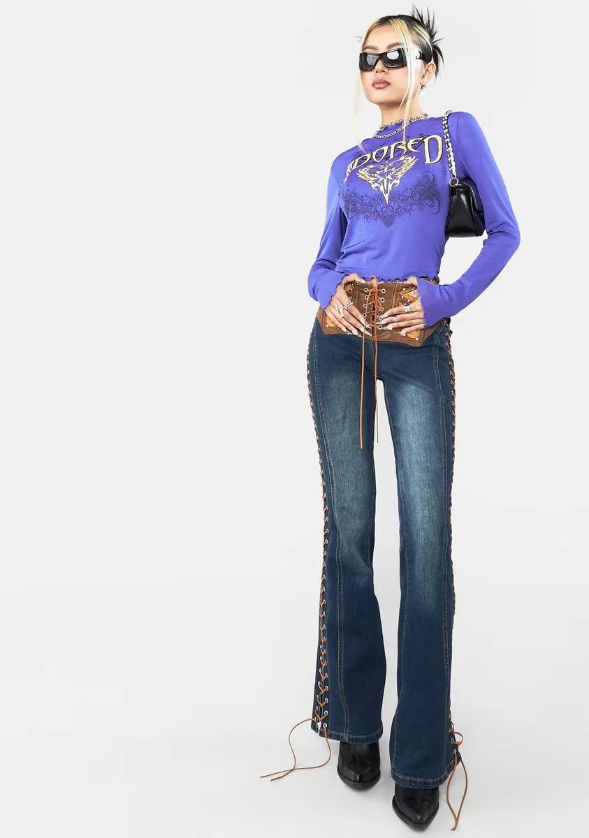 Always Adored Long Sleeve Top sold by Dolls Kill product image thumbnail 3