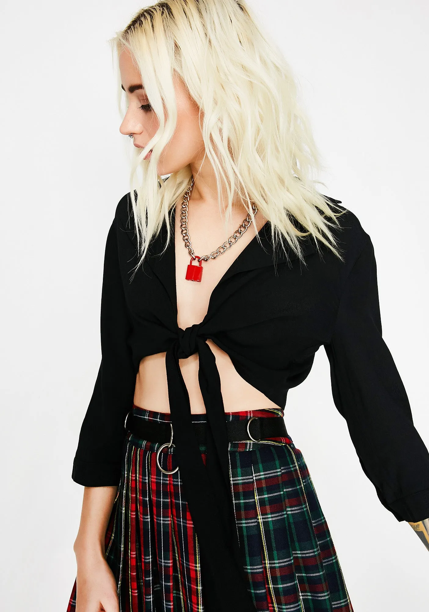 Ink Careless Feels Notch Top sold by Dolls Kill product image thumbnail 4