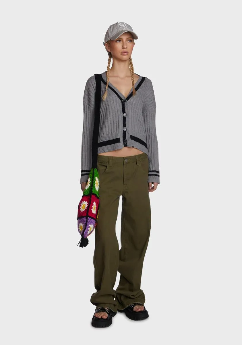 Misty School Daze Ribbed Cardigan sold by Dolls Kill product image thumbnail 5