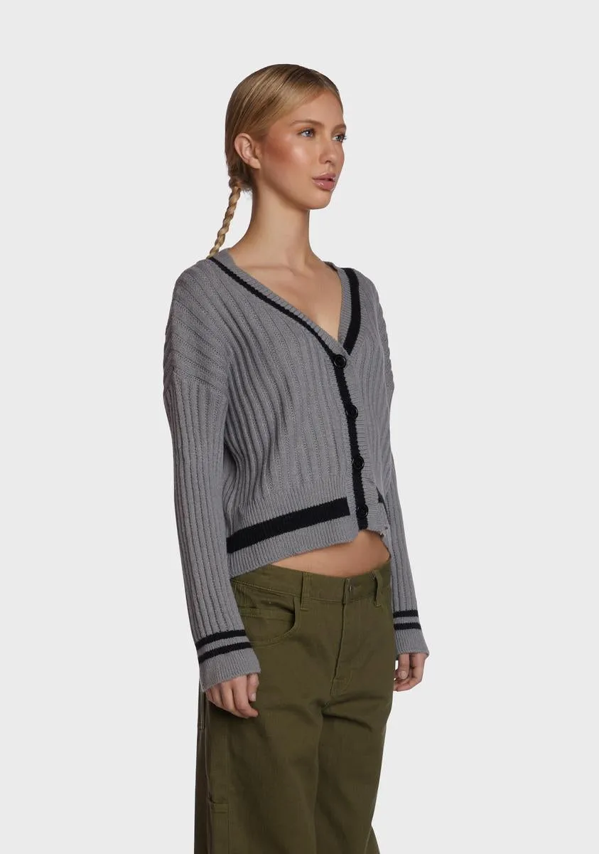 Misty School Daze Ribbed Cardigan sold by Dolls Kill product image thumbnail 3