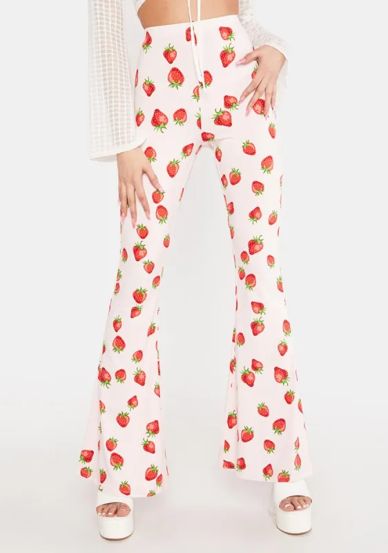Berry Into You Flare Pants sold by Dolls Kill