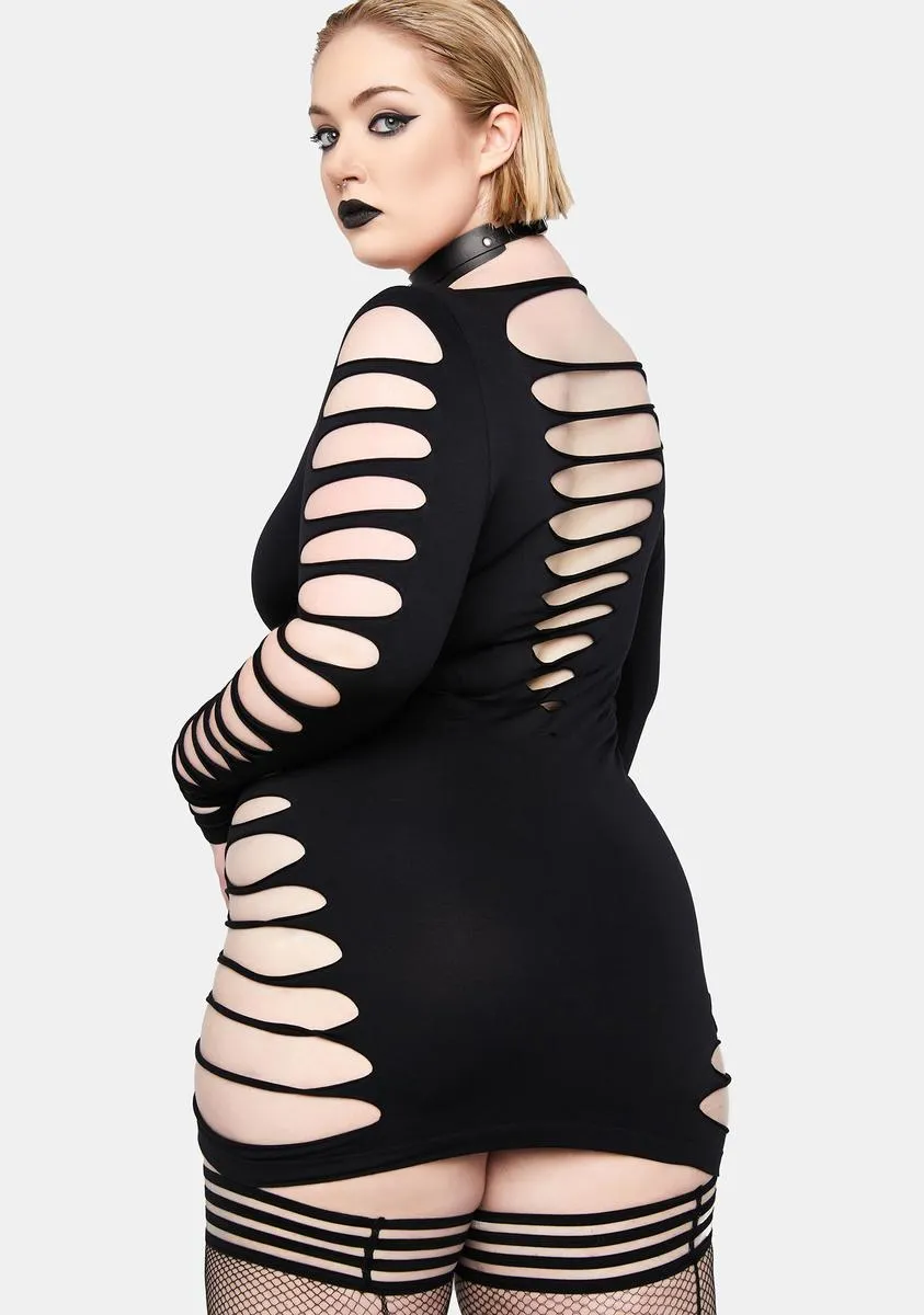 Plus Don't Look Back Mini Dress sold by Dolls Kill product image thumbnail 2