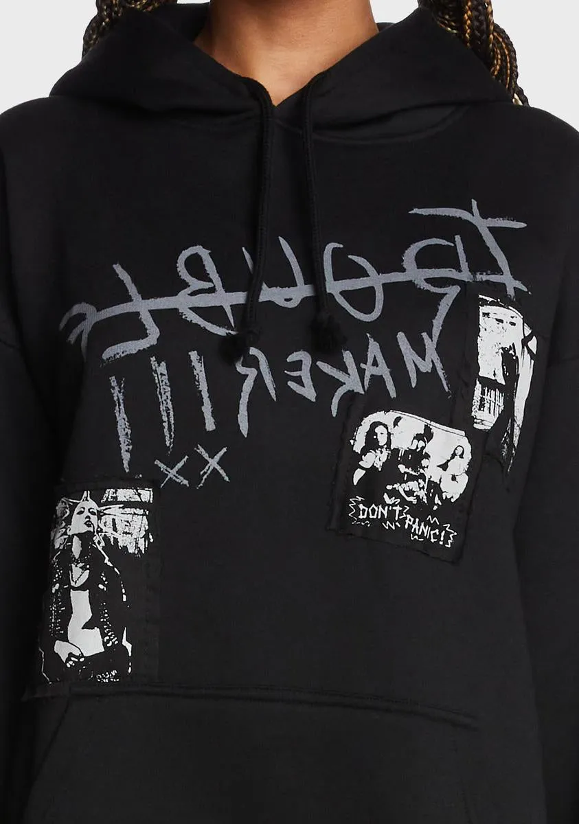 Troublemaker Patches Hoodie sold by Dolls Kill product image thumbnail 2