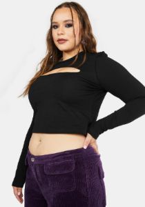Plus Keep Your Cool Long Sleeve Top sold by Dolls Kill