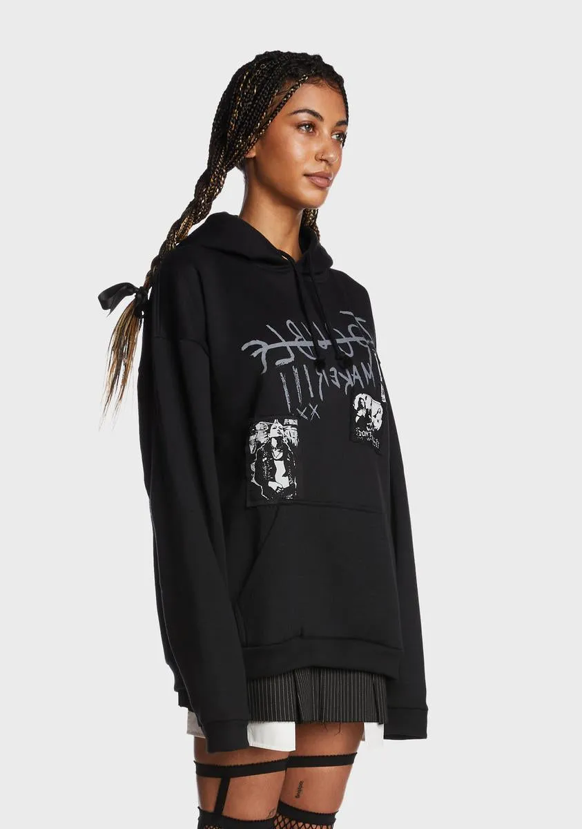 Troublemaker Patches Hoodie sold by Dolls Kill product image thumbnail 3