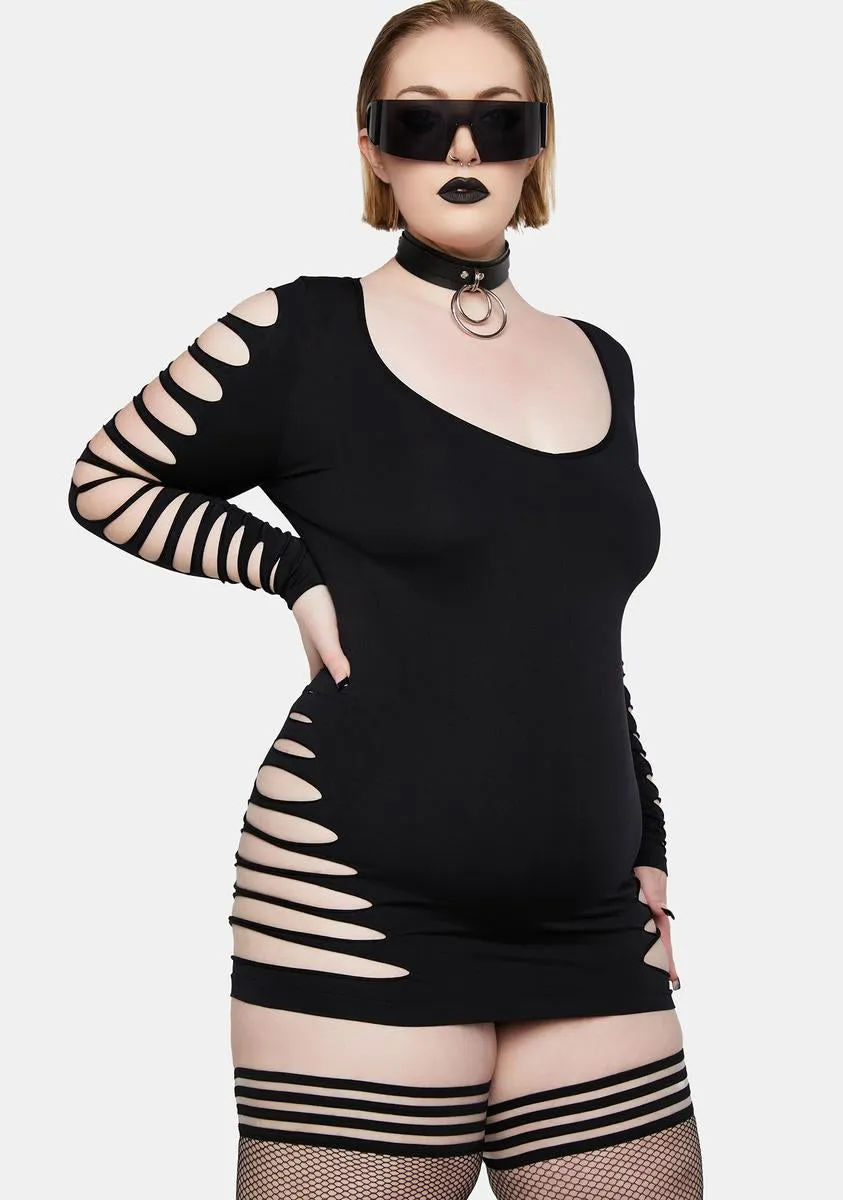 Plus Don't Look Back Mini Dress sold by Dolls Kill product image thumbnail 4