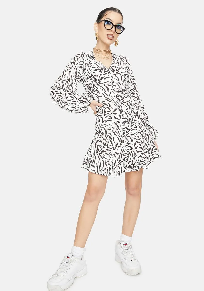 Zebra Monna Mini Dress sold by Dolls Kill product image thumbnail 3