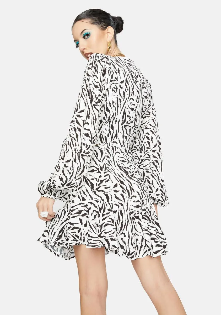 Zebra Monna Mini Dress sold by Dolls Kill product image thumbnail 4