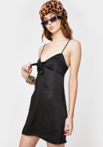 Black Ronina Mini Dress sold by Dolls Kill
